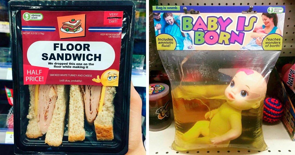 30 Hilarious Fake Products Planted In Real Stores By 'Obvious Plant ...