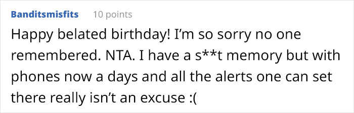 Woman Turned Passive Aggressive After Everyone Forgot About Her Birthday, Ended Up Being Called A ‘Petty A-Hole’