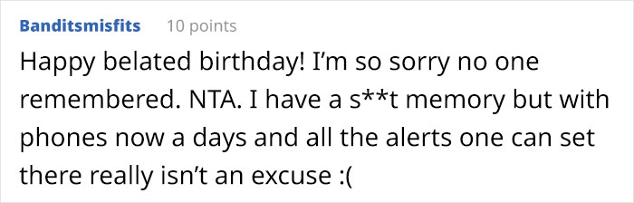 Woman Turned Passive Aggressive After Everyone Forgot About Her Birthday, Ended Up Being Called A ‘Petty A-Hole’ Woman Turned Passive Aggressive After Everyone Forgot About Her Birthday, Ended Up Being Called A ‘Petty A-Hole’
