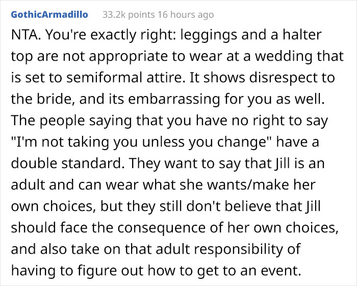 "I Told Her That Was Not An Appropriate Outfit": Dad Doesn't Take His Daughter To A Wedding Because Of Her Dress