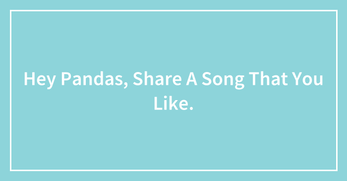 Hey Pandas, Share A Song That You Like.