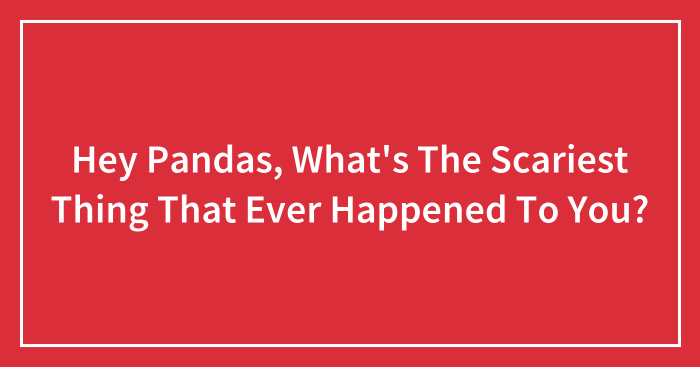Hey Pandas, What’s The Scariest Thing That Ever Happened To You?