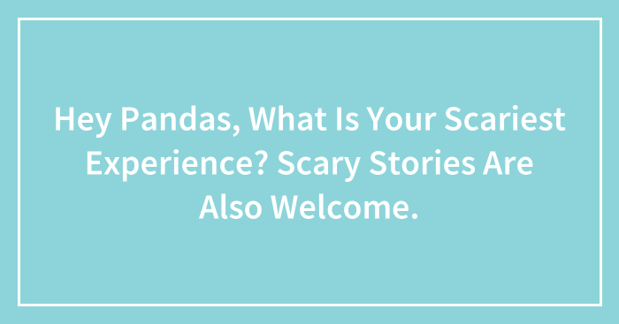 Hey Pandas, What Is Your Scariest Experience? Scary Stories Are Also Welcome.