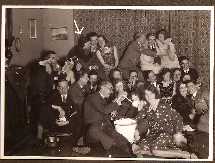 My Grandparents Knew How To Have Fun! That's My Grandmother With The Arrow. Holland 1920s