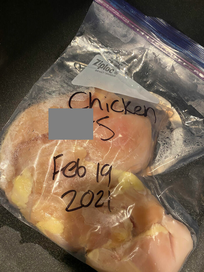 My Husband Labeled Our Frozen Meats After Our Last Store Trip. I Got A Good Laugh Pulling This Out For Dinner