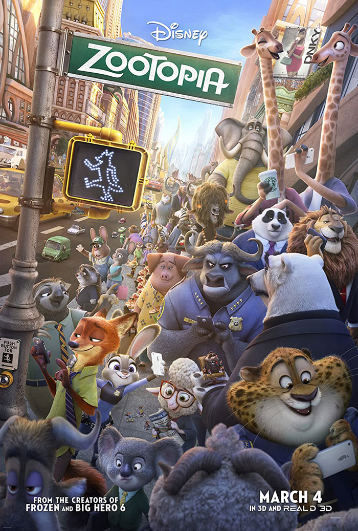 Poster of Zootopia movie 