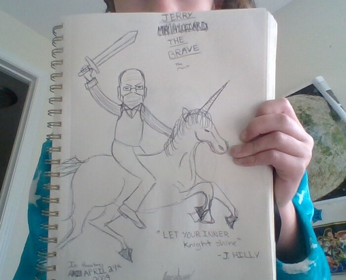 This Isn't Really A Comic But I Made This. Jerry Is Actually My History Teacher And He Saw My Drawing And Actually Really Liked It!