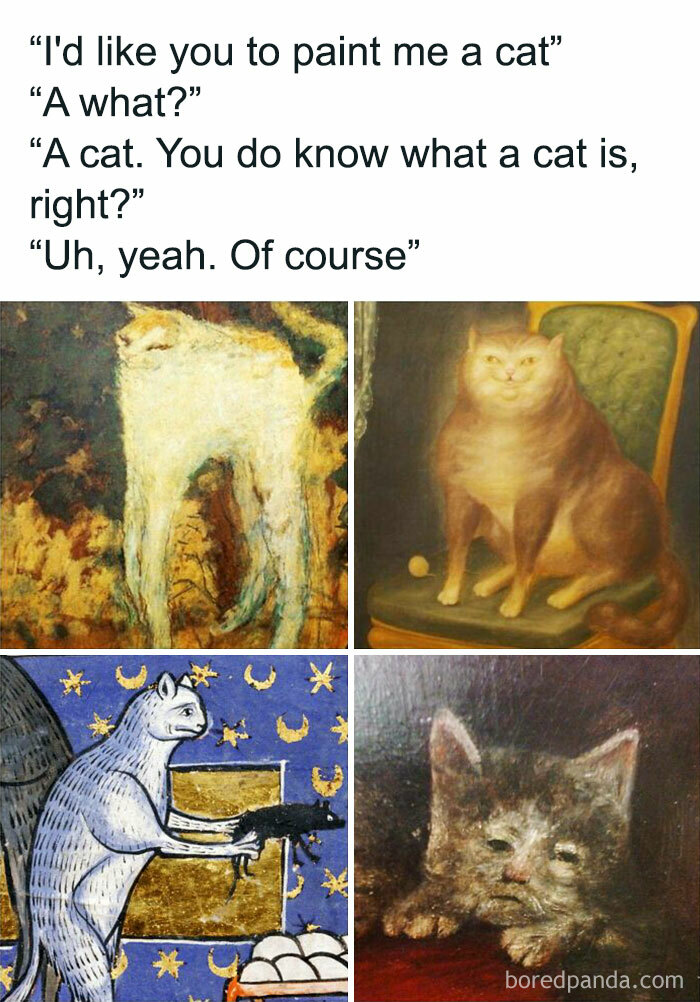 Medieval Artists Never Saw A Cat