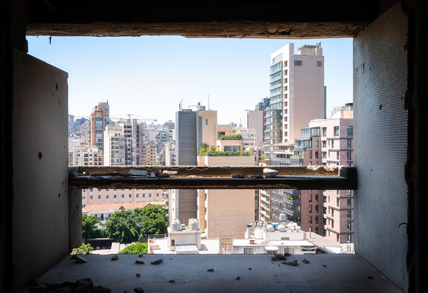 I Photographed The Abandoned Holiday Inn Hotel In Beirut, Lebanon