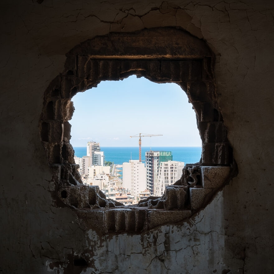 I Photographed The Abandoned Holiday Inn Hotel In Beirut, Lebanon