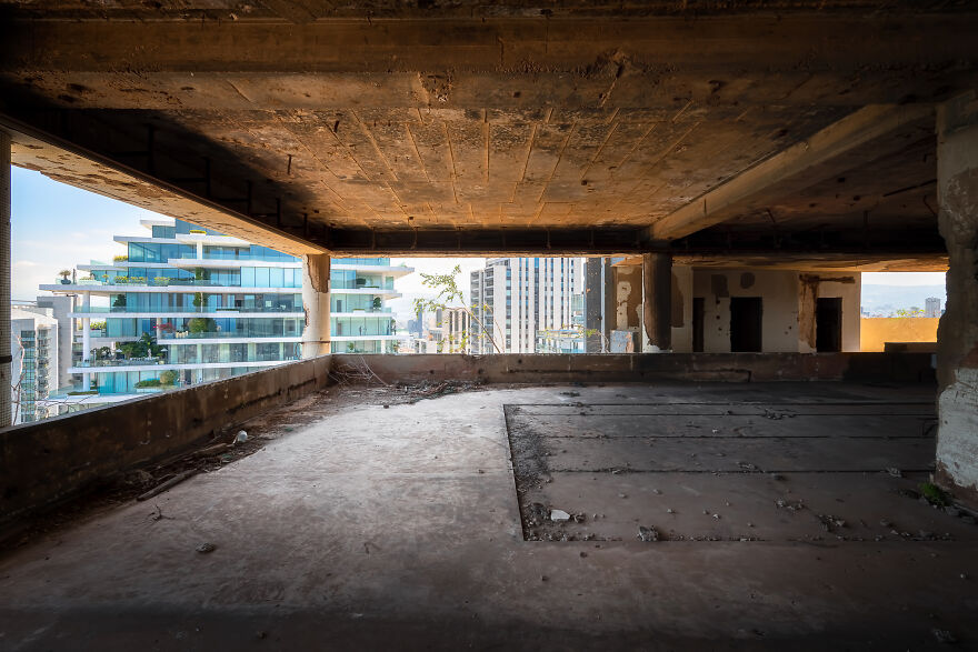 I Photographed The Abandoned Holiday Inn Hotel In Beirut, Lebanon