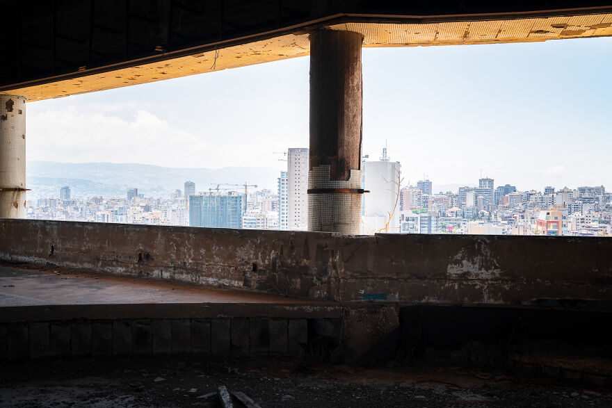 I Photographed The Abandoned Holiday Inn Hotel In Beirut, Lebanon