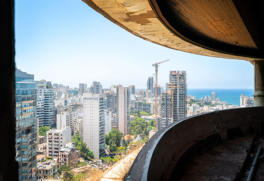 I Photographed The Abandoned Holiday Inn Hotel In Beirut, Lebanon