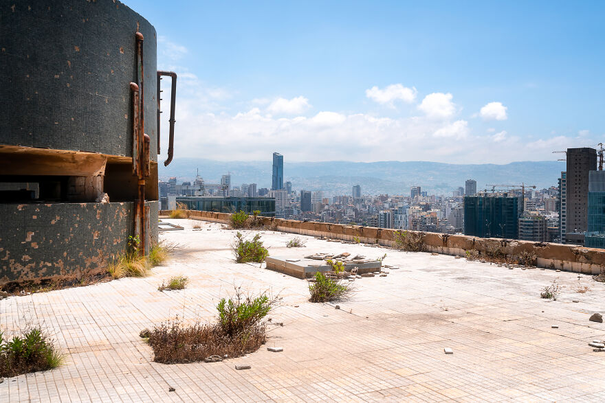 I Photographed The Abandoned Holiday Inn Hotel In Beirut, Lebanon