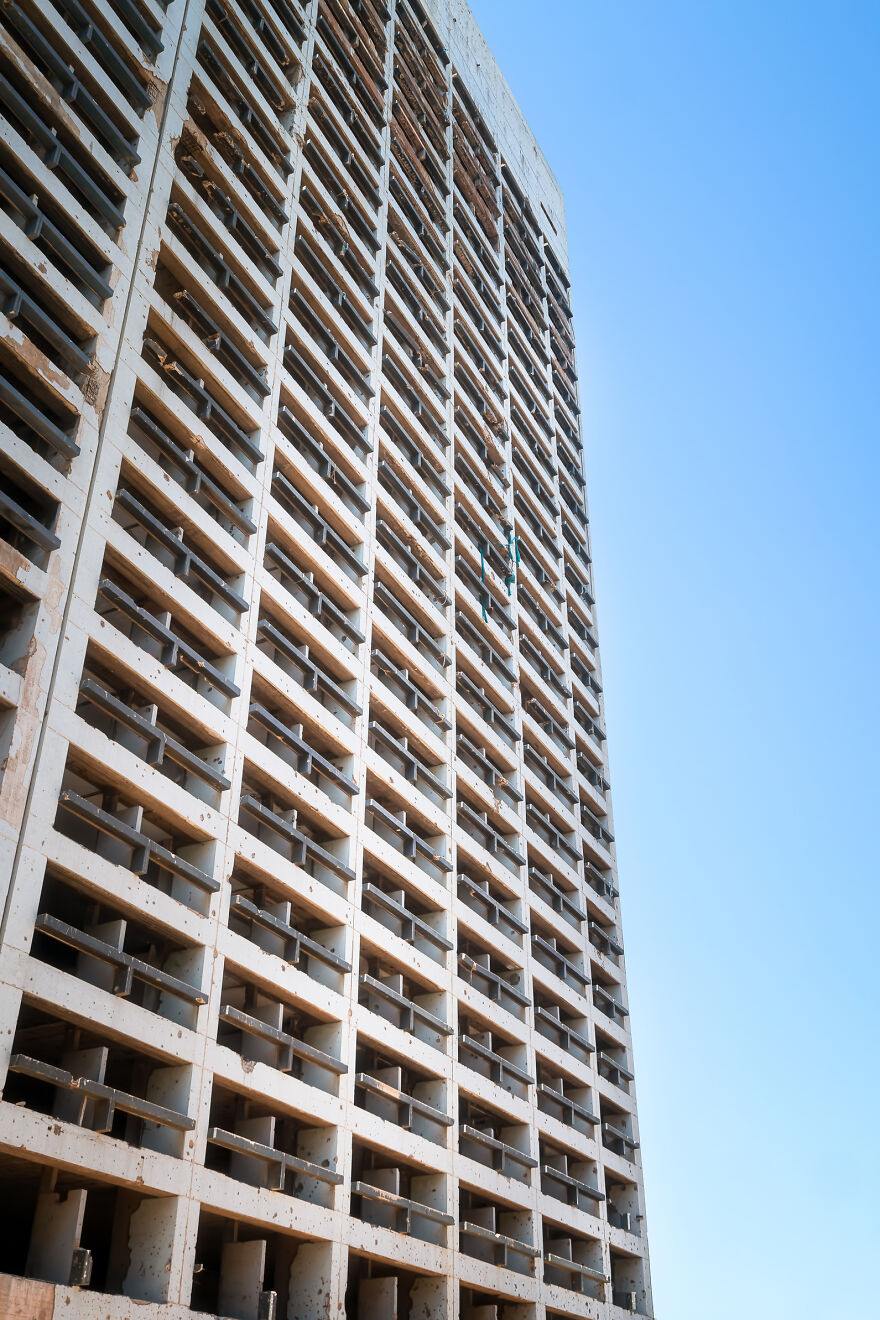 I Photographed The Abandoned Holiday Inn Hotel In Beirut, Lebanon
