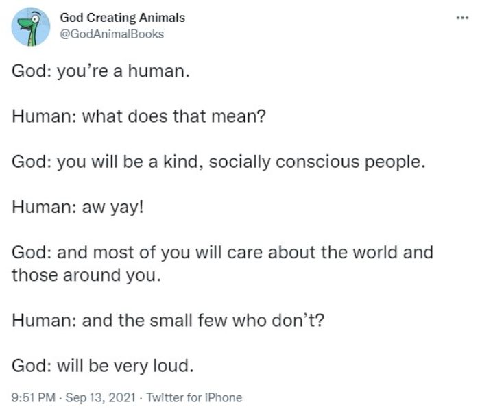 God Creates A Human