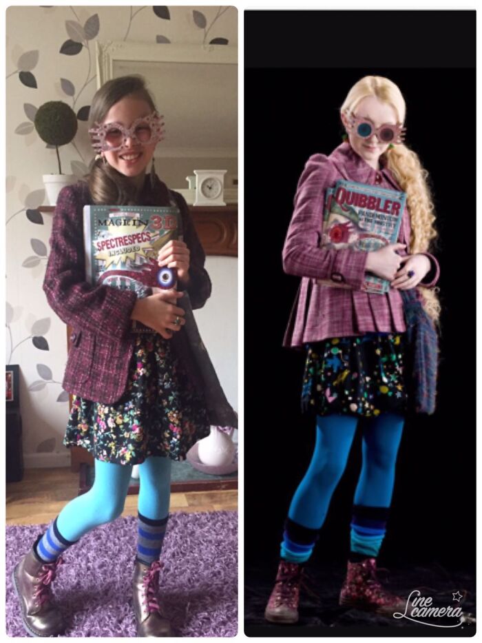 Best Effort At Luna Lovegood - Days & Days Of Searching Charity Shops But My Daughter Loved It!