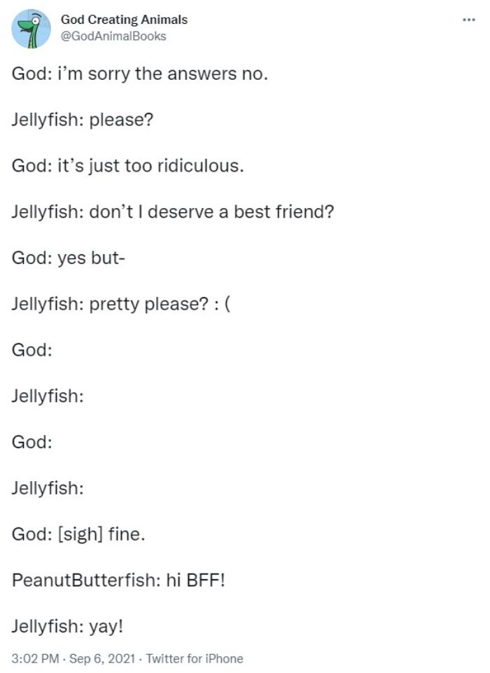 God Creates A Jellyfish