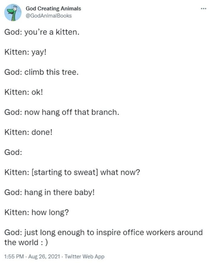 God Creates A Kitten