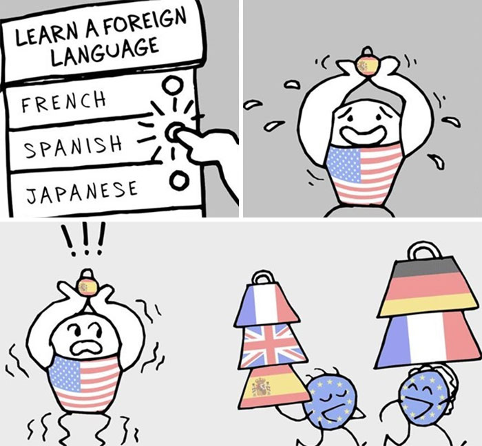 30 New Comics That Show The Funny Differences Between Different Countries And Languages