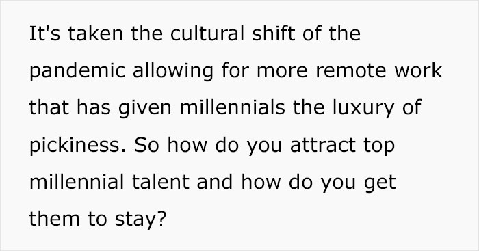 Woman Shares What Workplace Perks Millennials Would Give Up In Exchange For These 8 Benefits Woman Shares What Workplace Perks Millennials Would Give Up In Exchange For These 8 Benefits