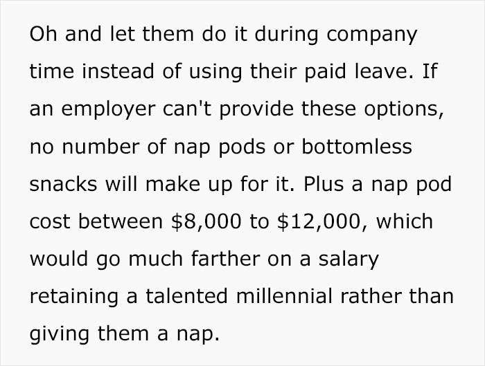 Woman Shares What Workplace Perks Millennials Would Give Up In Exchange For These 8 Benefits