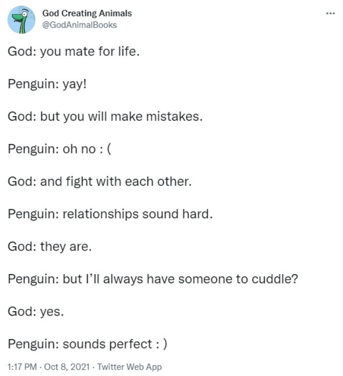 God Creates A Penguin