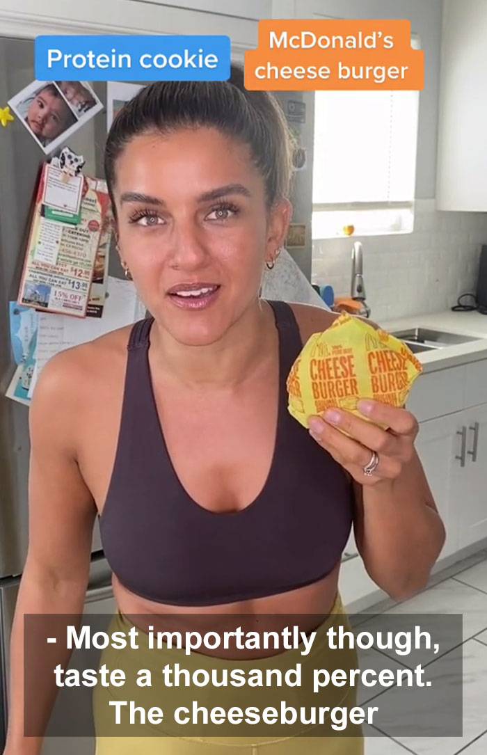 Personal Trainer Says A McDonald's Cheeseburger Is Healthier Than A Protein Cookie, Follows Up With Proof Personal Trainer Says A McDonald's Cheeseburger Is Healthier Than A Protein Cookie, Follows Up With Proof