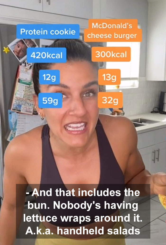 Personal Trainer Says A McDonald's Cheeseburger Is Healthier Than A Protein Cookie, Follows Up With Proof Personal Trainer Says A McDonald's Cheeseburger Is Healthier Than A Protein Cookie, Follows Up With Proof