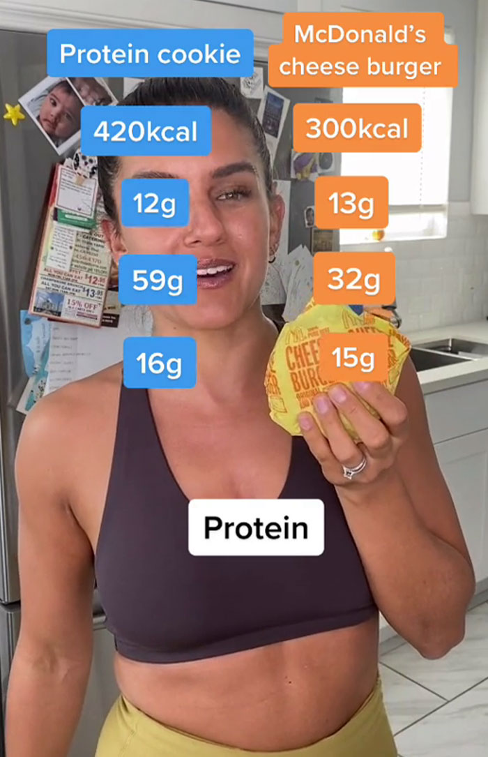 Personal Trainer Says A McDonald's Cheeseburger Is Healthier Than A Protein Cookie, Follows Up With Proof Personal Trainer Says A McDonald's Cheeseburger Is Healthier Than A Protein Cookie, Follows Up With Proof