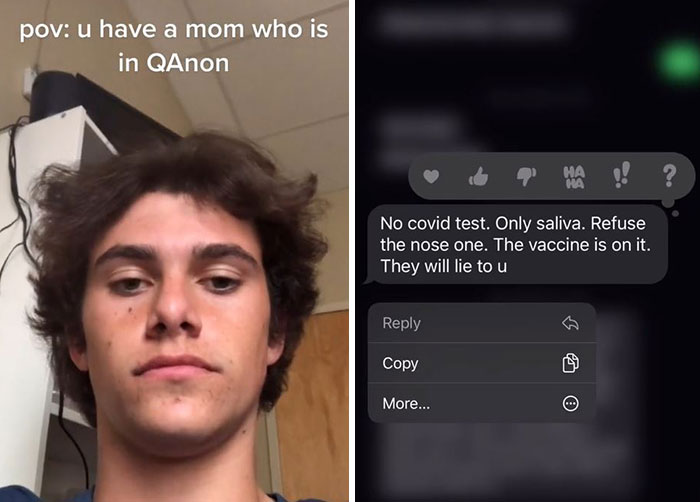 6 Messages This Guy Received From His Mom Who Is A QAnon Follower