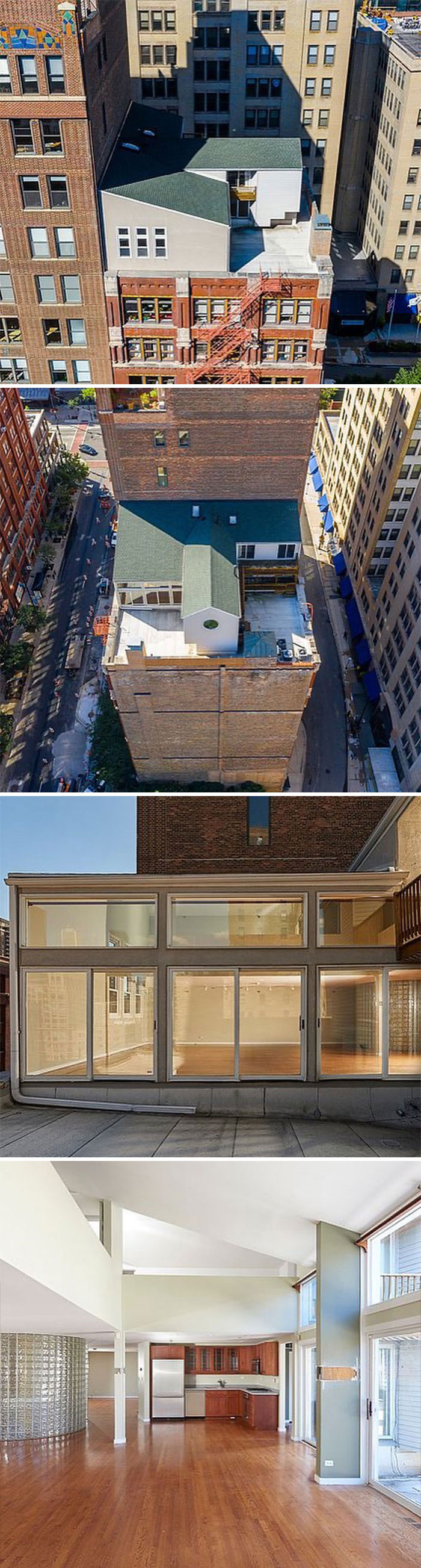 They Built A House On This Roof In Chicago. $699,000
