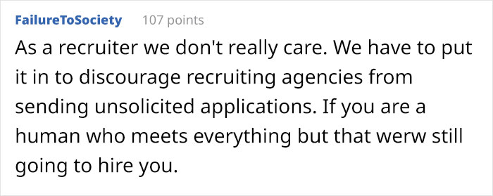 After A Person Brings Up How Unfair It Is To Require Years Of Experience For Starting Positions At A Company, Others Share What They Think