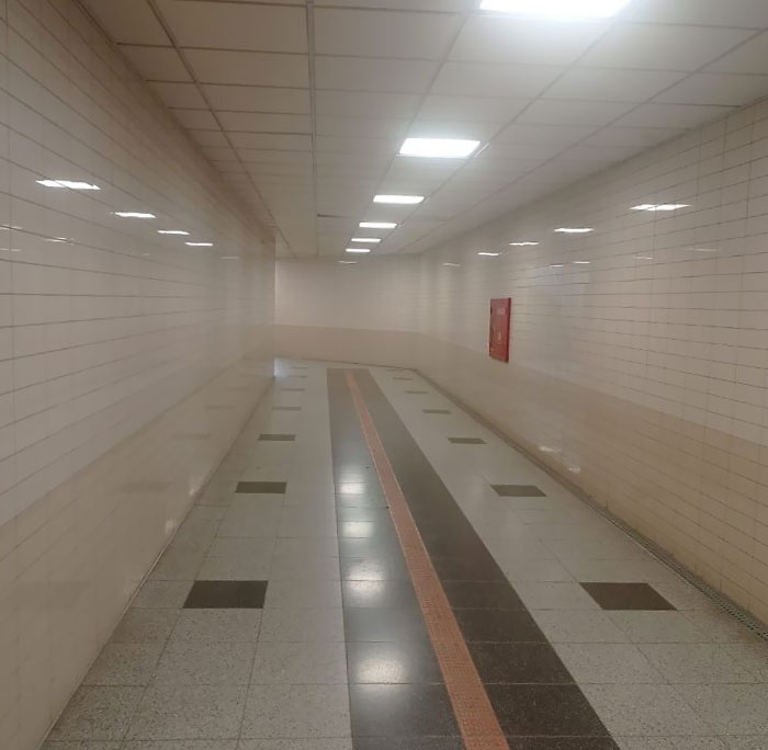 Underpass Leads You Into The Mall