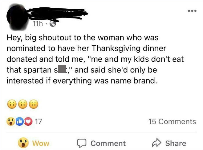 “Name Brand Only” Thanksgiving