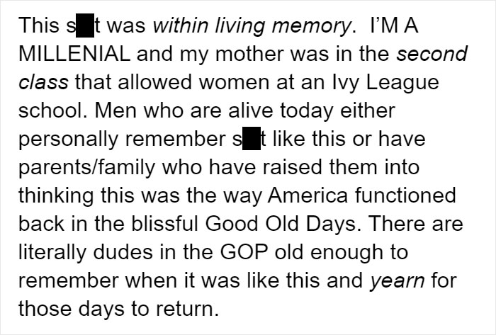 “People Now Do Not Realize What It Was Like Then”: Tumblr User Lists What Things Weren't Legal For Women In The 1960s “People Now Do Not Realize What It Was Like Then”: Tumblr User Lists What Things Weren't Legal For Women In The 1960s