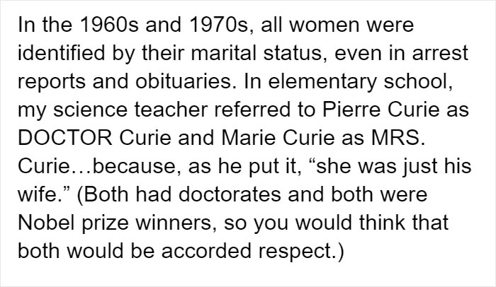 “People Now Do Not Realize What It Was Like Then”: Tumblr User Lists What Things Weren't Legal For Women In The 1960s “People Now Do Not Realize What It Was Like Then”: Tumblr User Lists What Things Weren't Legal For Women In The 1960s