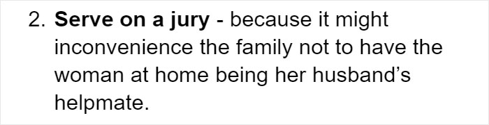 “People Now Do Not Realize What It Was Like Then”: Tumblr User Lists What Things Weren't Legal For Women In The 1960s “People Now Do Not Realize What It Was Like Then”: Tumblr User Lists What Things Weren't Legal For Women In The 1960s