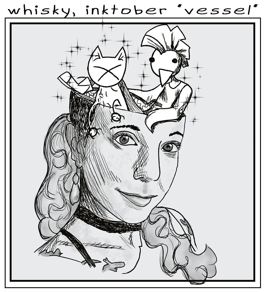 A Drawing Challenge Became A Portrait Of My Mental State.