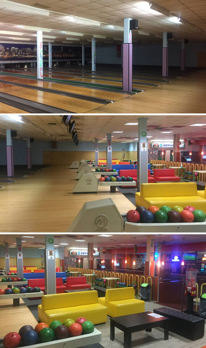 A Bowling Alley I Went To Last Night. My Girlfriend And I Were The Only Customers