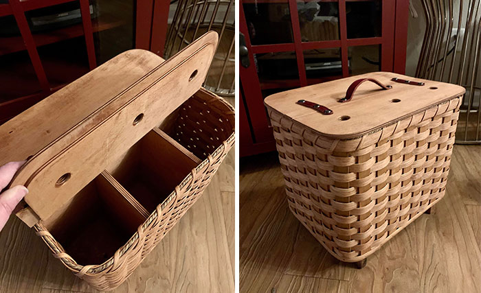 Anniversary Gift From My Husband. An Amish Crochet Basket He Commissioned - He Knows Me So Well