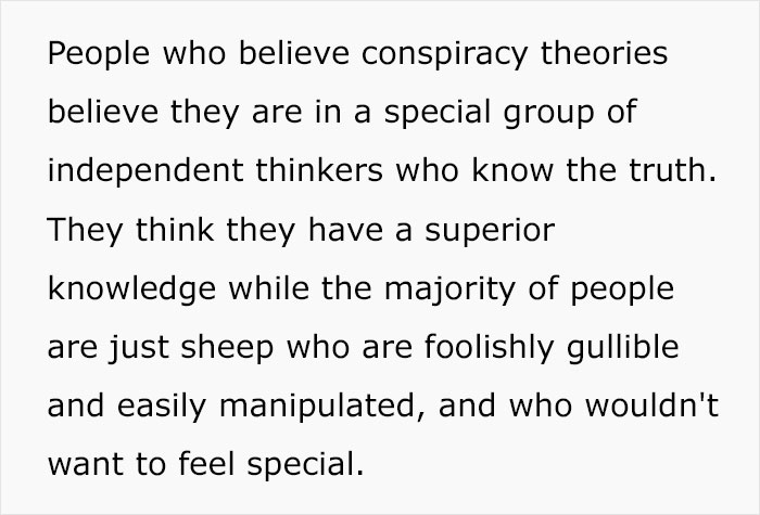 Psychology Educator Gives 4 Reasons Explaining Why People Fall For Conspiracy Theories Psychology Educator Gives 4 Reasons Explaining Why People Fall For Conspiracy Theories