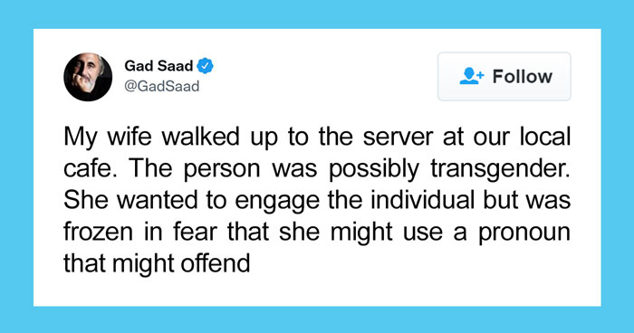 Man Shares How His Wife Didn’t Know How To Speak To A Cafe Server She Thought Was Trans, Gets Roasted