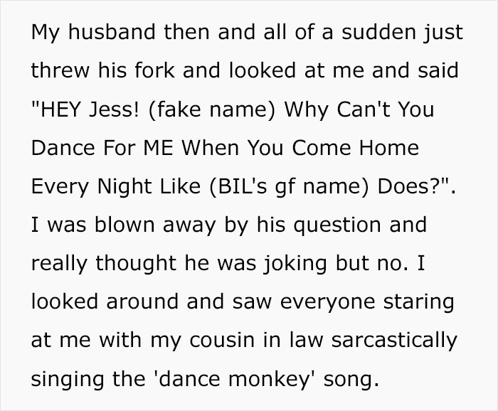 Man Asks His Wife Why She Doesn't Dance For Him Every Night After Work Like BIL's Girlfriend, Is Left Embarrassed When She Drops The Real Reason