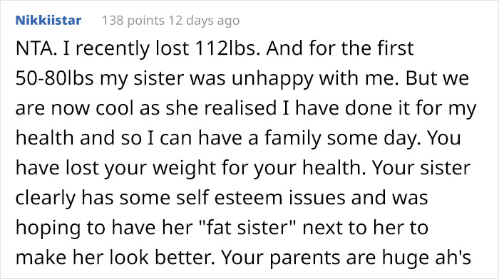 "I've Always Been The 'Fat Sister':" Woman Loses A Lot Of Weight Before Sister's Wedding, Bride Freaks Out