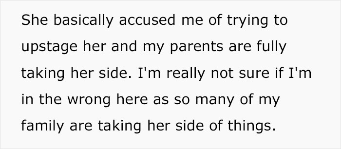 "I've Always Been The 'Fat Sister':" Woman Loses A Lot Of Weight Before Sister's Wedding, Bride Freaks Out "I've Always Been The 'Fat Sister':" Woman Loses A Lot Of Weight Before Sister's Wedding, Bride Freaks Out