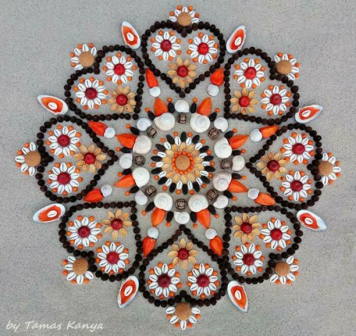 Land Art Mandala Compositions By Tamas Kanya