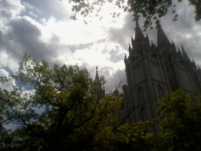 The Mormon Temple In Salt Lake City.