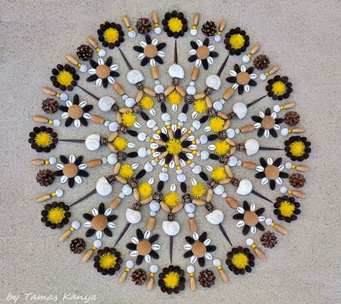 Land Art Mandala Compositions By Tamas Kanya