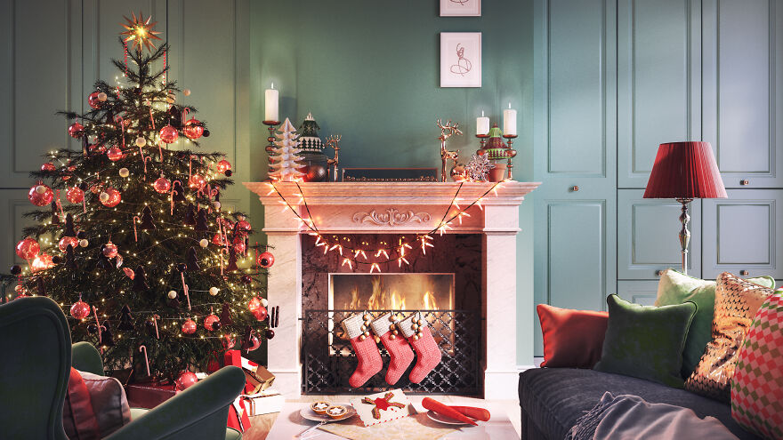 Designer Visualises Different Christmas Decoration Traditions Around The World